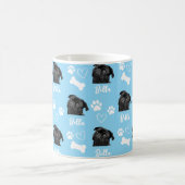 Blue Custom Love Paw Print Hondenliefhebber Pet Fo Koffiemok (Center)