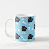 Blue Custom Love Paw Print Hondenliefhebber Pet Fo Koffiemok (Links)