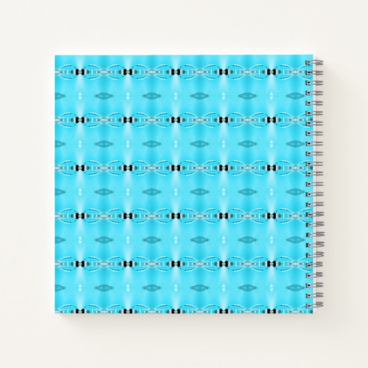 Blue Custom Name Birthday Vision Book Notitieboek (Achterkant)