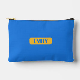 Blue Custom Name Pencil Pouch  Etui