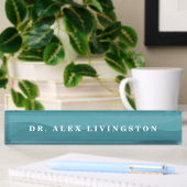 Blue Custom PhD Afstuderen Gift Name plate Naambordje