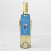 Blue Custom Realtor Open Huis Waterfles Labels (Op fles)