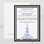 Blue CUTE Community/Baptism Invite Kaart (Voorkant / Achterkant)