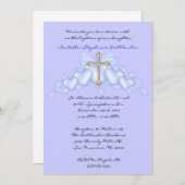 Blue CUTE Community/Baptism Invite Kaart (Voorkant / Achterkant)