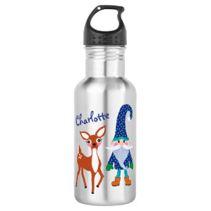 Blue Cute Deer, speciaal voor Kerstmis Kinder Waterfles