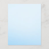 Blue Cute Elephant Baby Boy Shower Game (Achterkant)