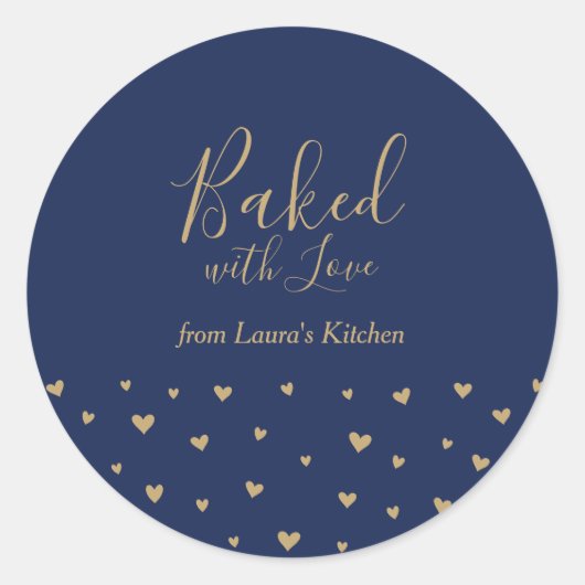 Blue Cute Hearts met sticker liefdespakket (Voorkant)