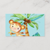 Blue Cute Monkey 2 Baby Books Request   Informatiekaartje (Achterkant)