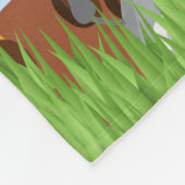 Blue Cute Oerwoud Baby Animal Fleece Blanket Deken (Hoek)