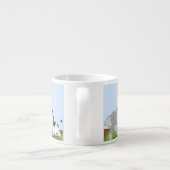 Blue Cute Oerwoud Baby Animals Espresso Mok (Achterkant)