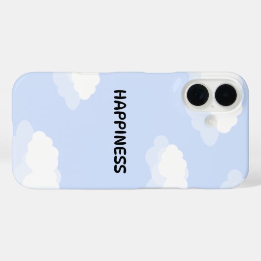 Blue cute phone case (Achterkant (horizontaal))