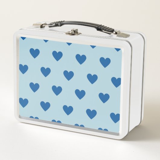 Blue Cute Simple Heart Patroon (Voorkant)