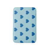 Blue Cute Simple Heart Patroon Badmat (Voorkant Verticaal)