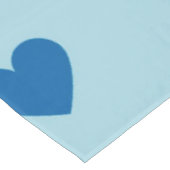Blue Cute Simple Heart Patroon Tafelkleed (Gekanteld)
