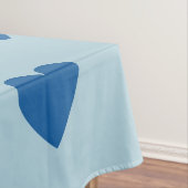 Blue Cute Simple Heart Patroon Tafelkleed (Voorbeeld)