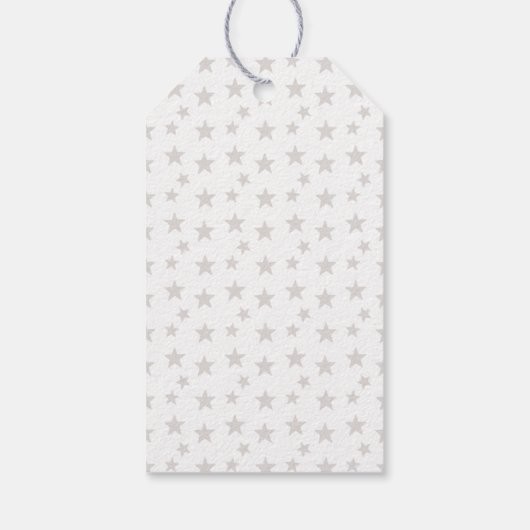 Blue Cute Whale Baby shower Cadeaulabel (Achterkant)