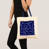 blue cute whales tote bag (Voorkant (product))