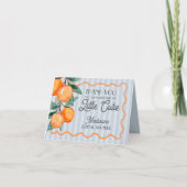 Blue Cutie Main Squeeze Citrus Bedankkaartjes Bedankkaart (Voorkant)