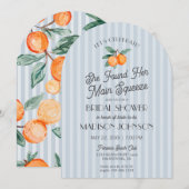 Blue Cutie Main SqueezeCitrus Vrijgezellenfeest Kaart (Voorkant / Achterkant)