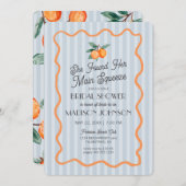 Blue Cutie Pastel Main Squeeze Theme Vrijgezellenf Kaart (Voorkant / Achterkant)