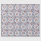 Blue Cutie Pie Baby Boy Cadeaupapier (Vlak)