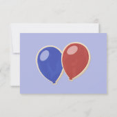 Blue Cutout Cookies Ballonnen Verjaardag Bedankt (Achterkant)