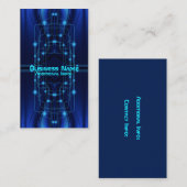 Blue Cyber Circuits Visitekaartje 2 (Voorkant / Achterkant)