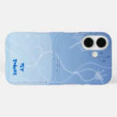 Blue Cyberspace Web 2.0 Case-Mate iPhone Case (Achterkant (horizontaal))