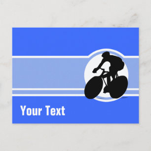 Blue Cycling Briefkaart