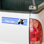 Blue Cycling Bumpersticker (Op Truck)