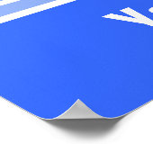 Blue Cycling Poster (Hoek)