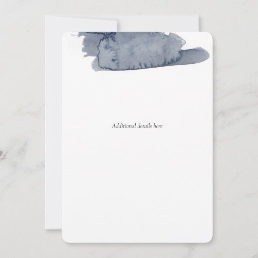 Blue D20 Tabletop RPG Fantasy Dice Wedding Invitat Kaart (Achterkant)