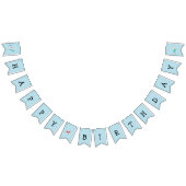 Blue Dachshund Bunting Party Banner (Alle)