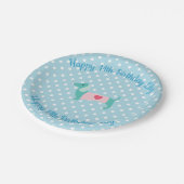 Blue Dachshund Party Borden Papieren Bordje (Gekanteld)