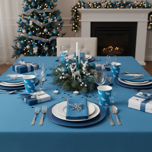 Blue Dachshund thema kerstfeest Papieren Bekers