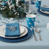 Blue Dachshund thema kerstfeest Papieren Bekers