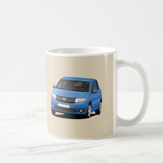 Blue Dacia Sandero 2 x afbeelding - Koffiemok (Rechts)