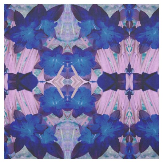 Blue Daffodils Stof (Swatch)