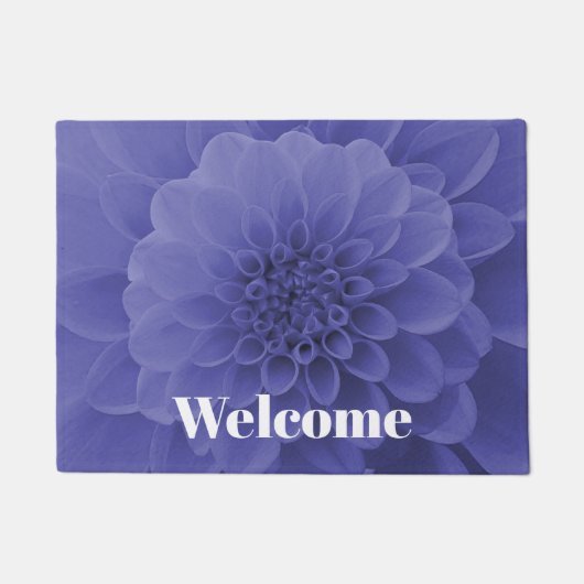 Blue Dahlia Deurmat (Voorkant)