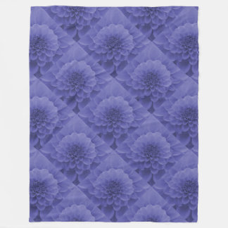 Blue Dahlia Fleece Deken