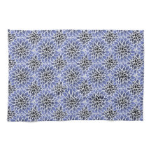 Blue Dahlia Floral Pattern