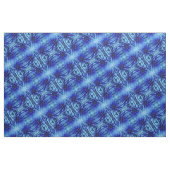 Blue Dahlia Flower Pattern Stof (Yard (91,4 cm))