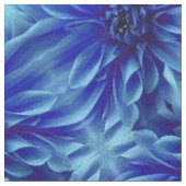 Blue Dahlia Flower Pattern Stof (Close Up)