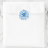 Blue Dahlia Flower Sticker (Tas)