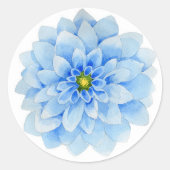 Blue Dahlia Flower Sticker (Voorkant)