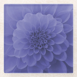 Blue Dahlia Glazen Onderzetter