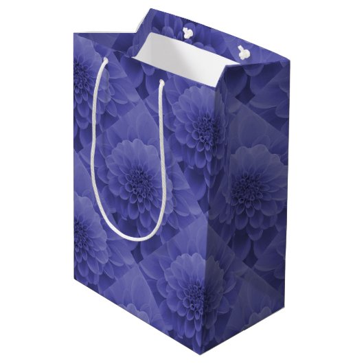 Blue Dahlia Medium Cadeauzakje (Achterkant Gekanteld)