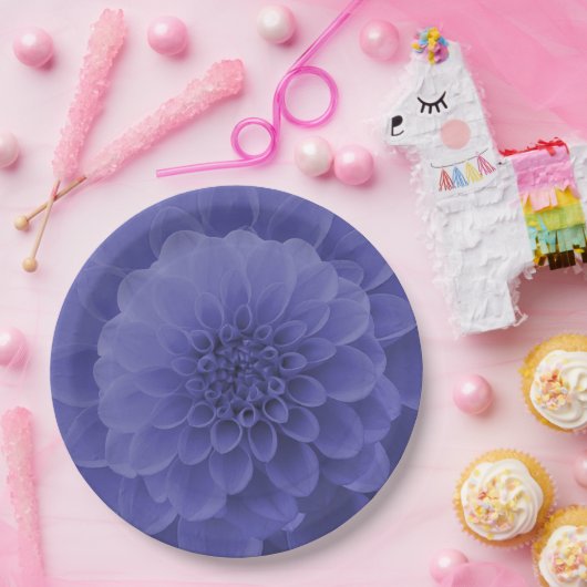 Blue Dahlia Papieren Bordje (Feest)