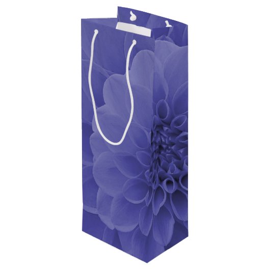 Blue Dahlia Wijn Cadeautas (Achterkant Gekanteld)
