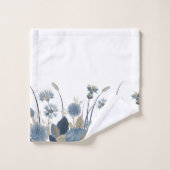 Blue Dahlias Cornflower Bad Handdoek (Wasdoekje)